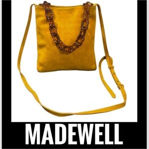 Authentic Madewell designer suede leather crossbody handbag purse